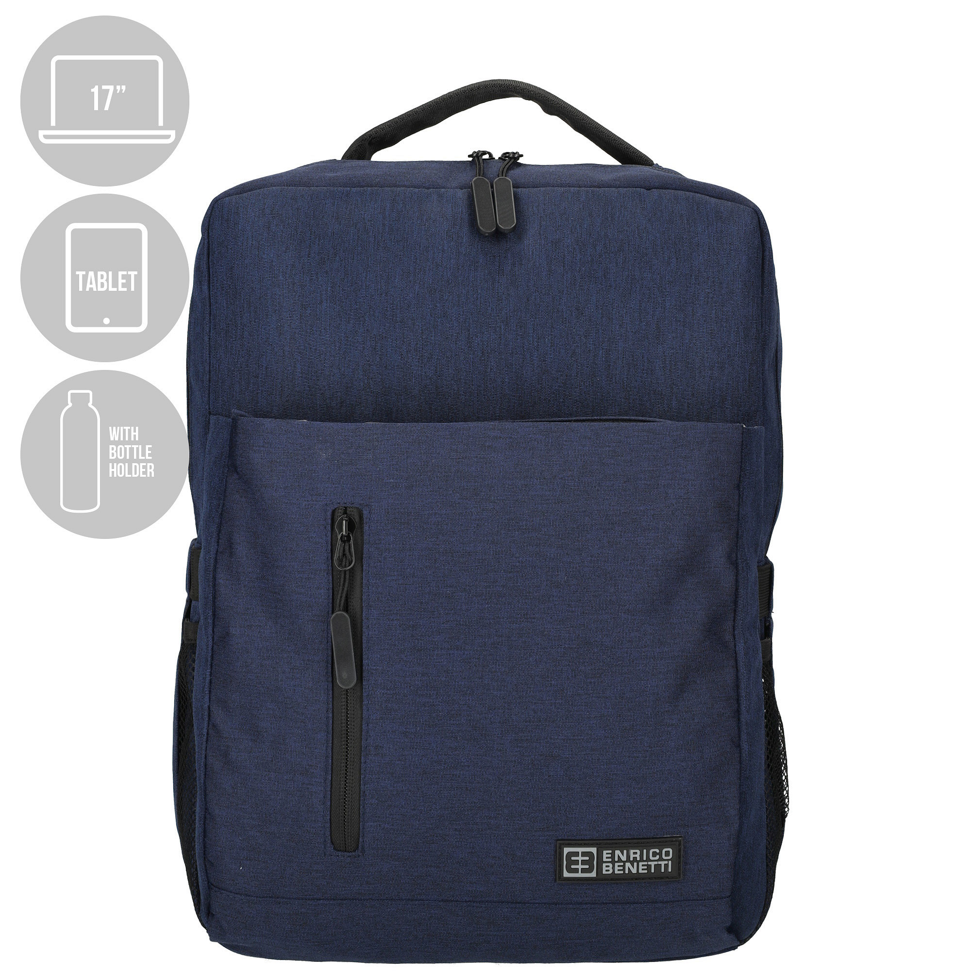 Pánský městský batoh modrý 14" 18L - Enrico Benetti