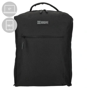 Pánský městský batoh černý 17" 20L - Enrico Benetti